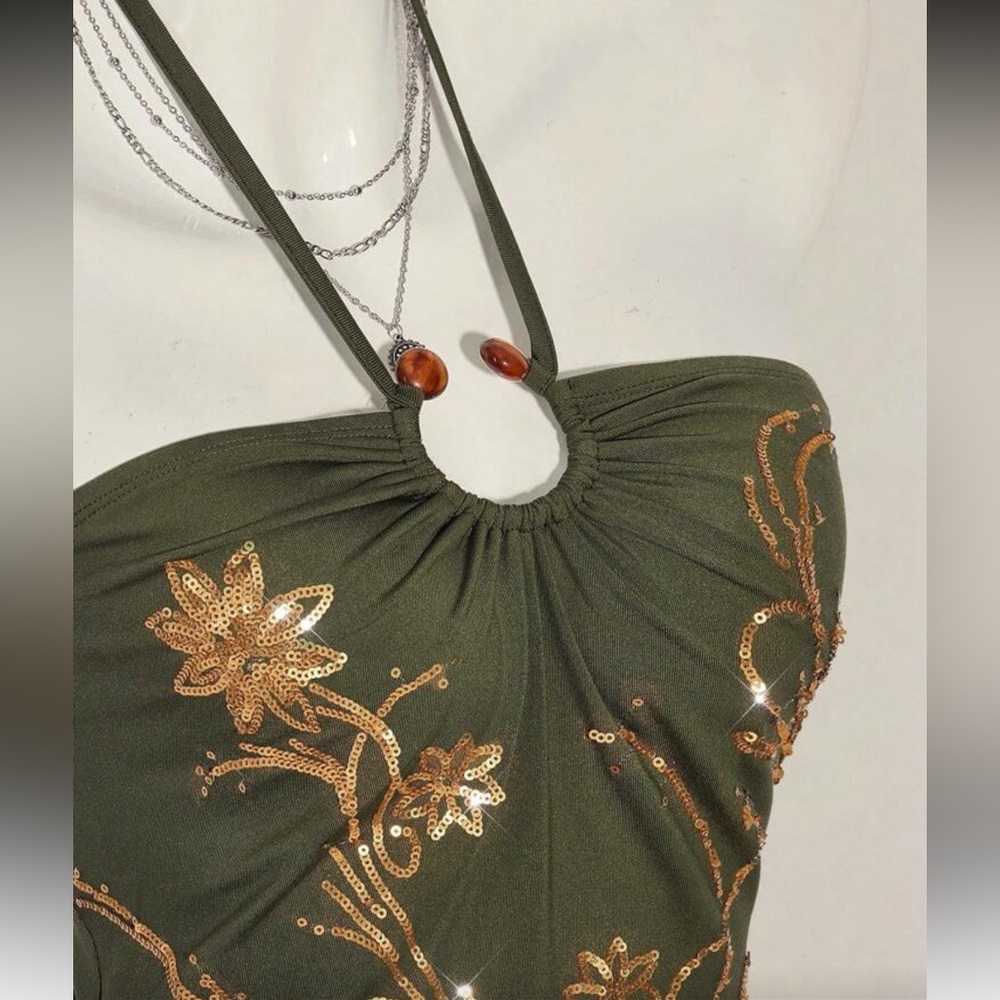 RARE floral halter top - Picture 5 of 7